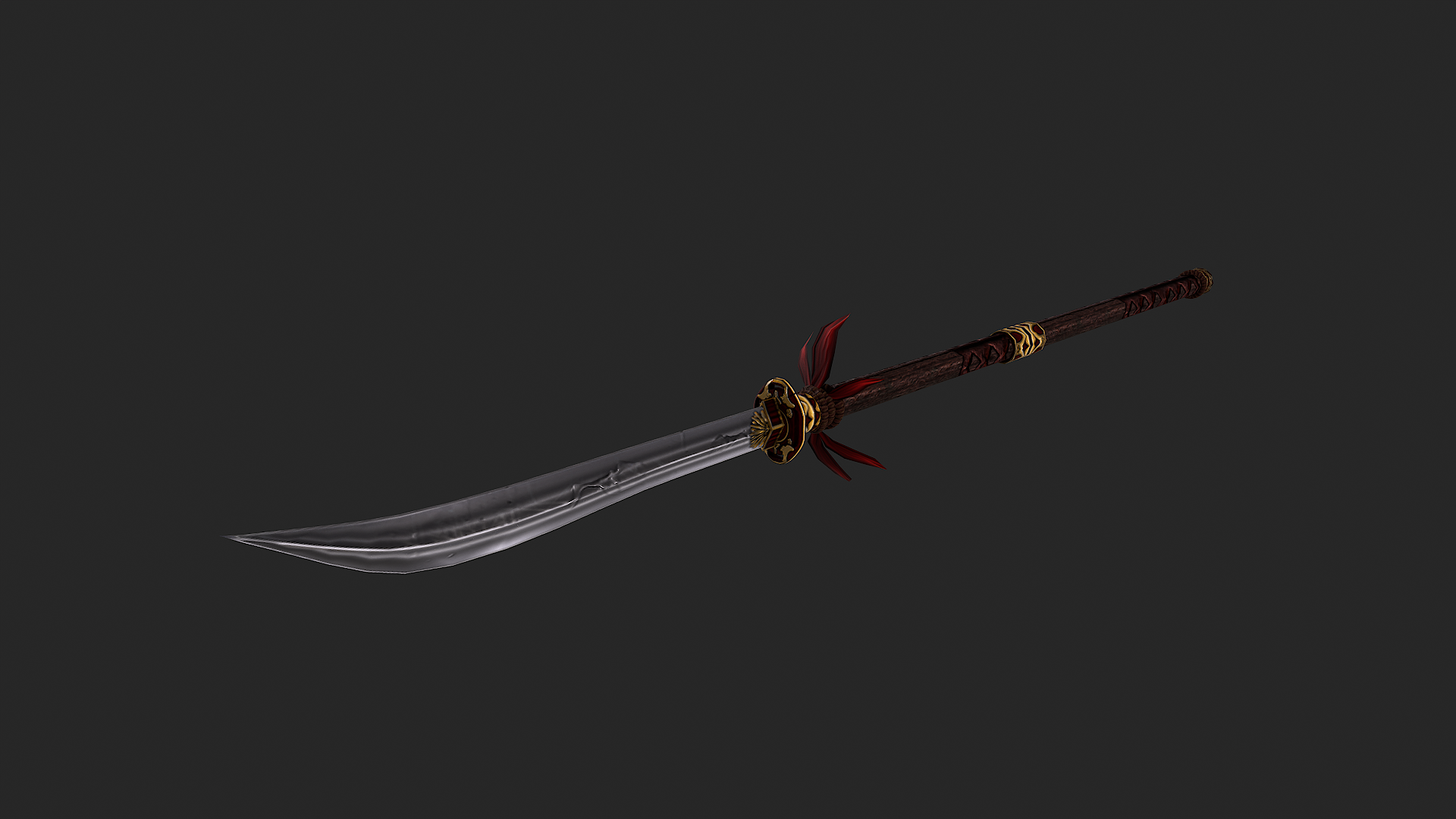 Low Poly Naginata